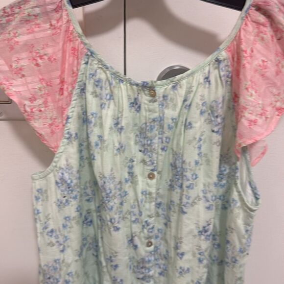 LoveShackFancy NWT Girls Lou Dress in Blue & Pink Floral Print. Size 12. - Picture 4 of 13